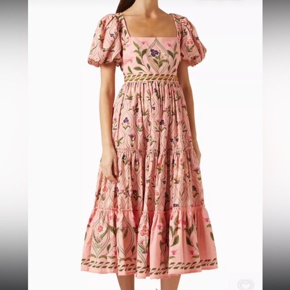 Agua by Agua Bendita Beautiful alga Pacifico Pink Midi. Medium excellent cnd - Picture 6 of 11